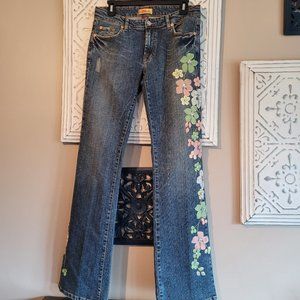 Ema Savahl Couture Floral Jeans